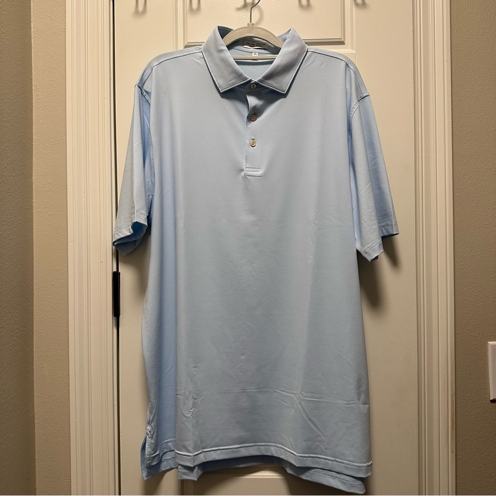 Peter Millar Solid Performance Jersey Polo Size X… - image 1